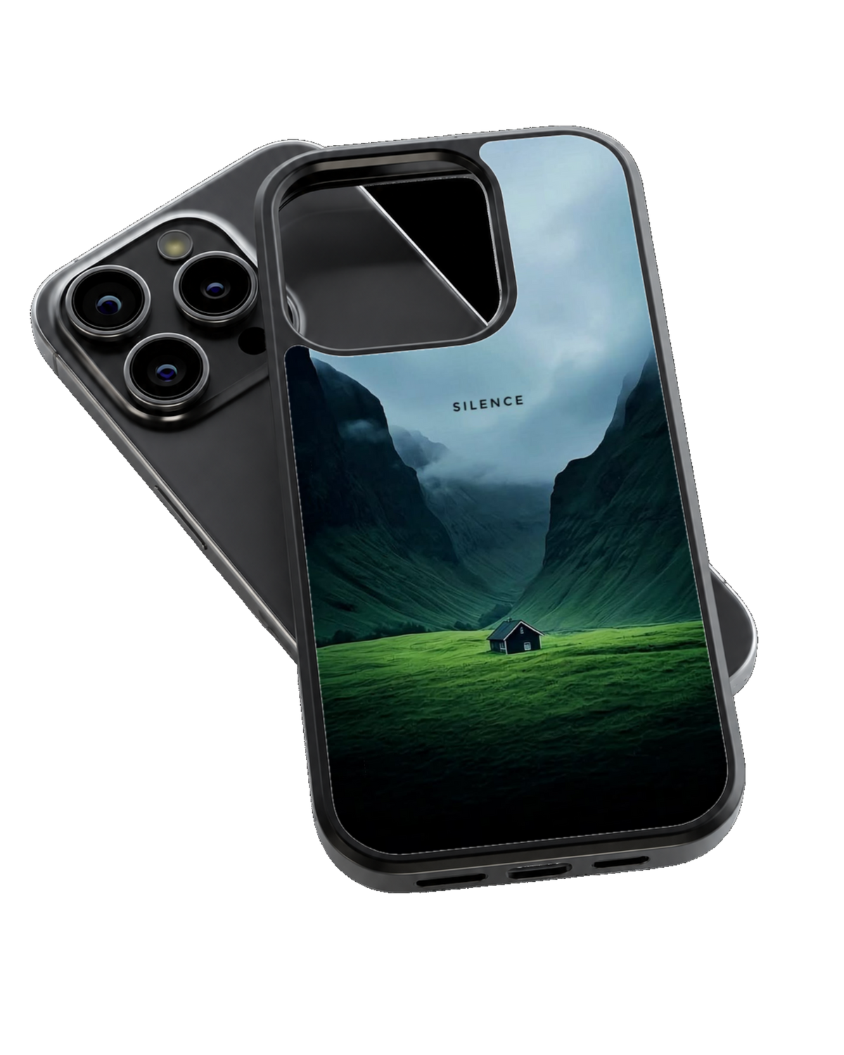 Silence Mountain Valley Minimalist Nature Aesthetic Premium Glass Covr