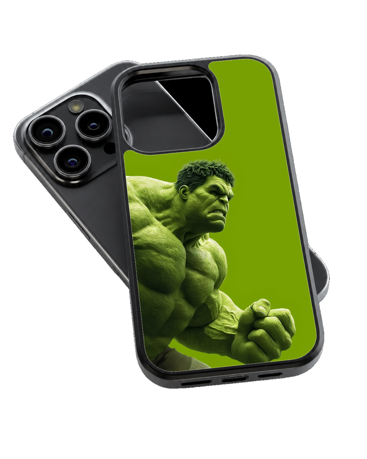 Hulk Inspired Green Premium Glass Phone Covr