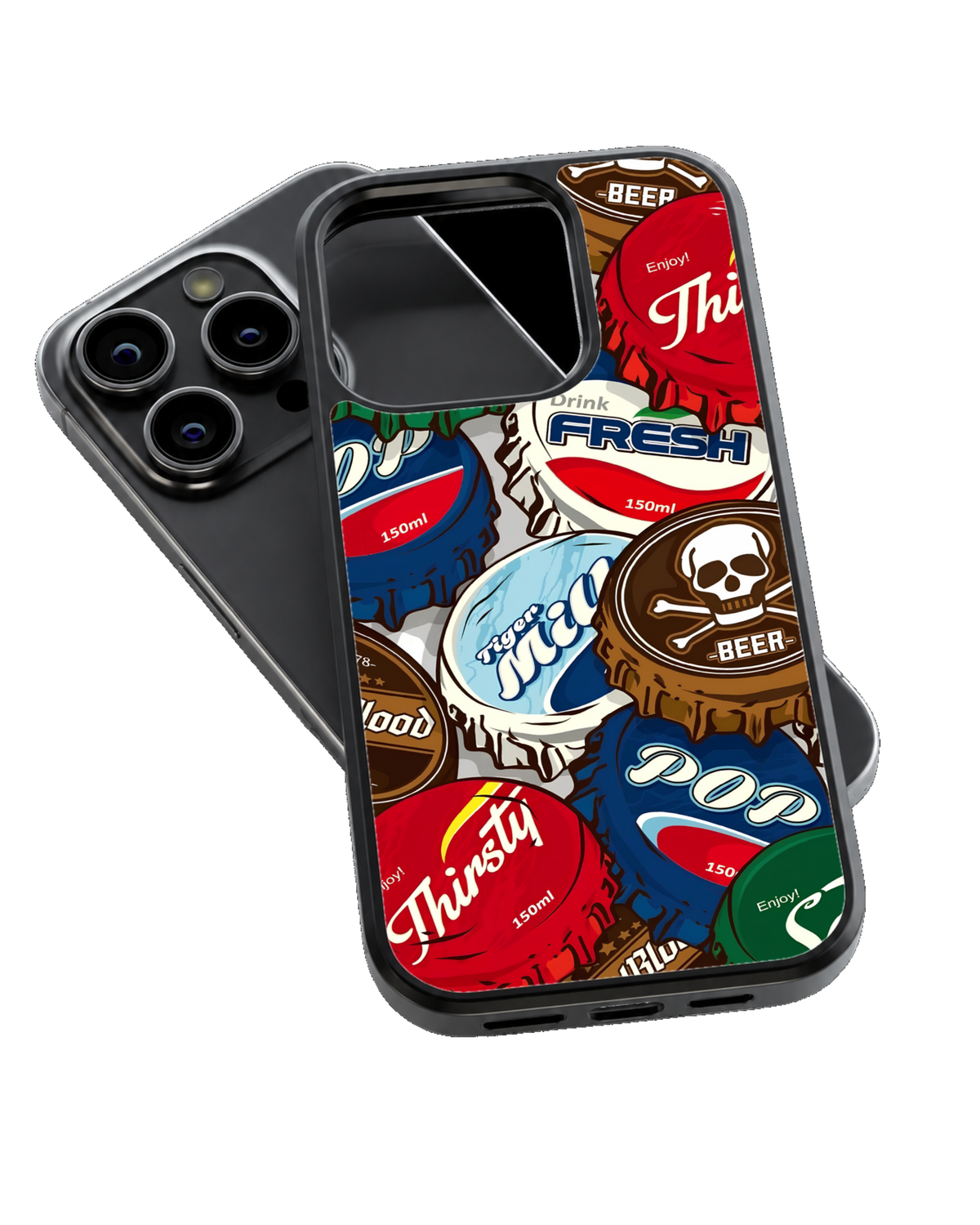 Retro Bottle Cap Premium Glass Covr