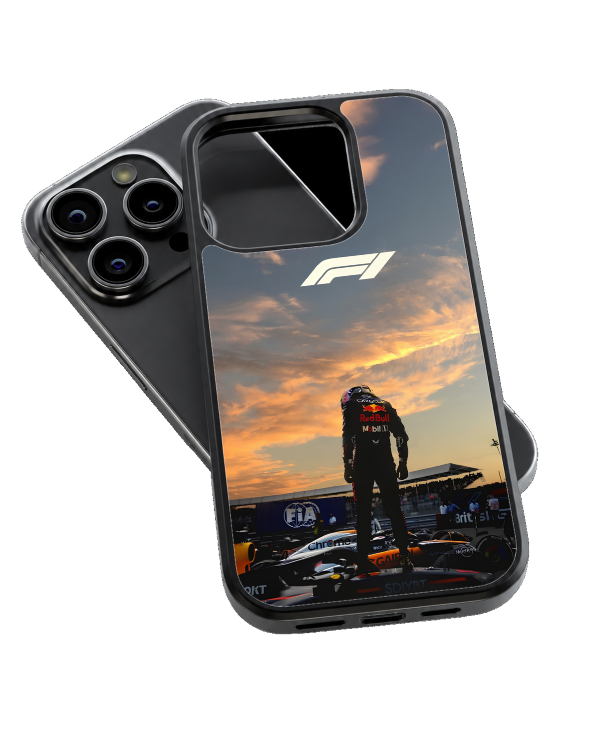 F1 Max Verstappen Aesthetic Premium Glass Phone Covr