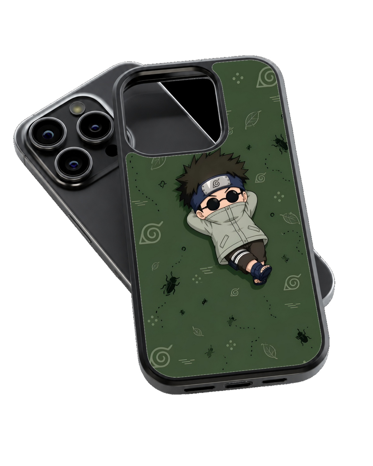 Shino Chibi Character Theme Glass Phone Covr