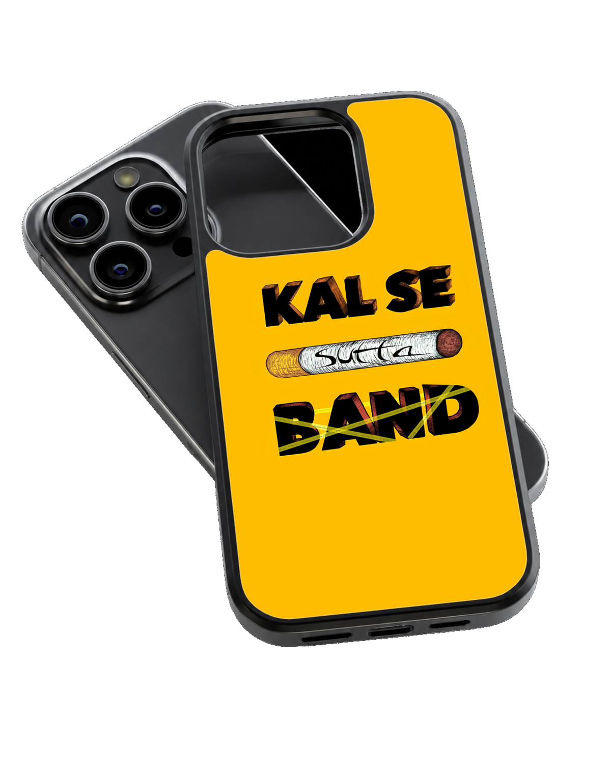 Kal Se Band Funny Anti-Smoking Glass Phone Covr