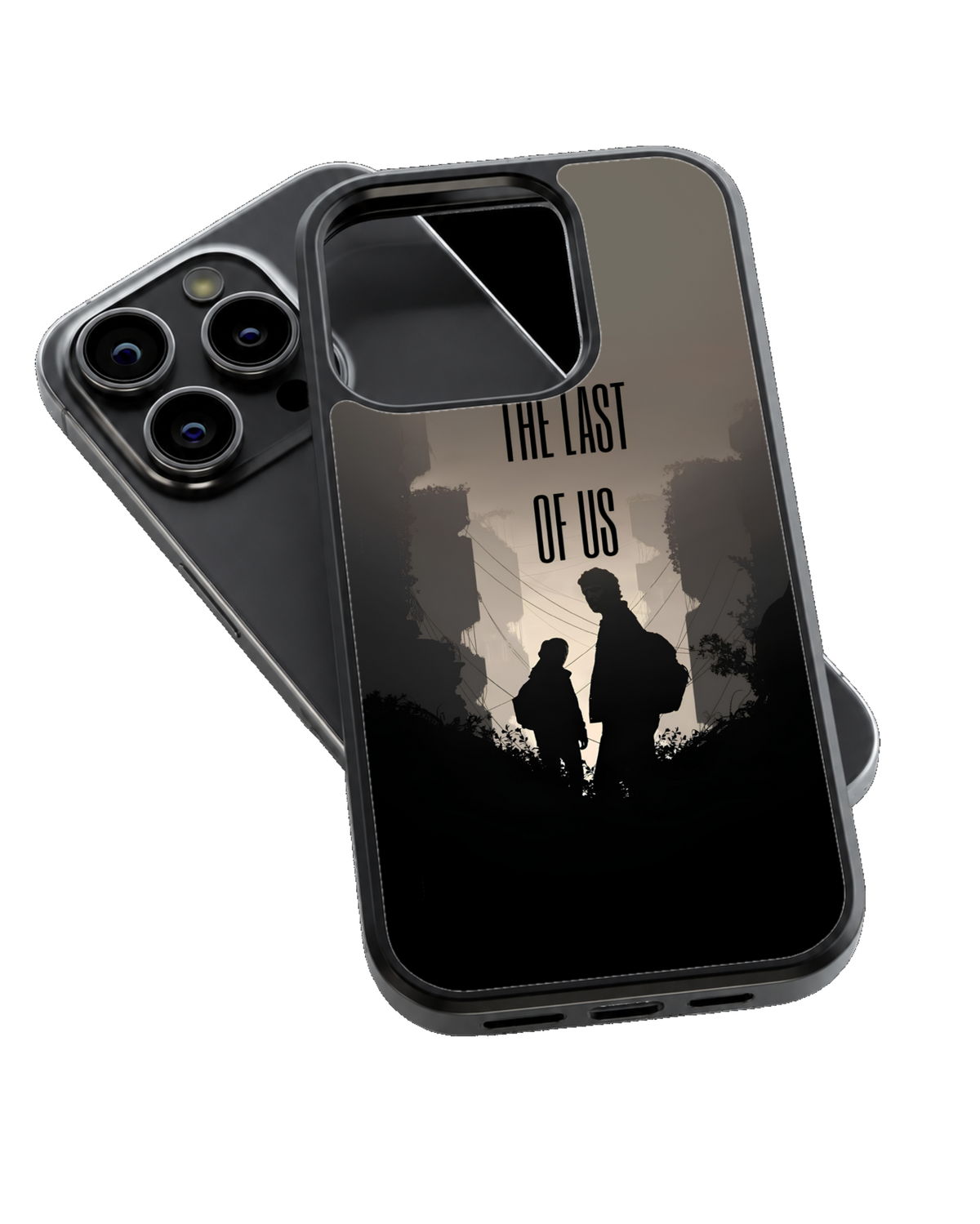The Last of Us Ellie & Joel Silhouette Gaming Premium Glass Covr