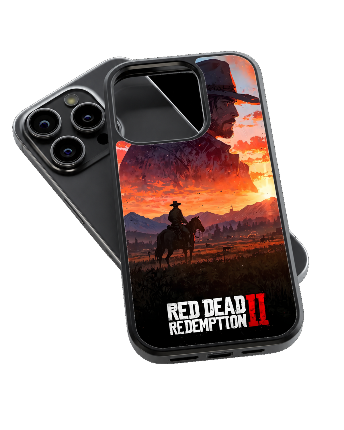 Red Dead Redemption 2 Cowboy Sunset Gaming Premium Glass Covr
