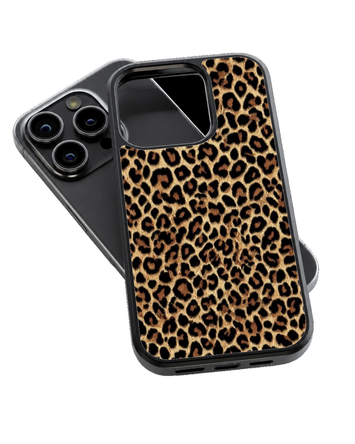 Leopard Print Premium Glass Phone Covr