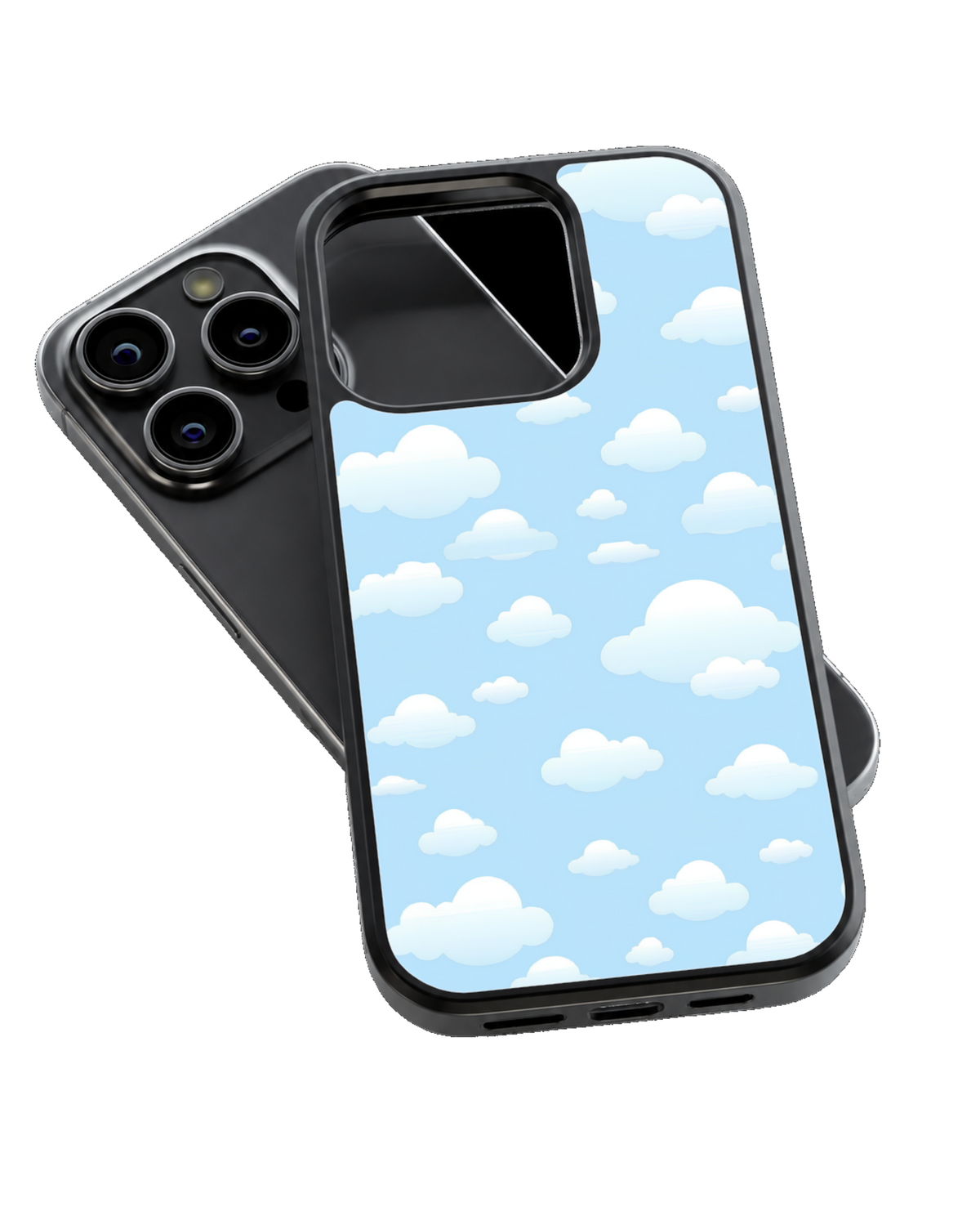 Dreamy Blue Sky Premium Glass Covr