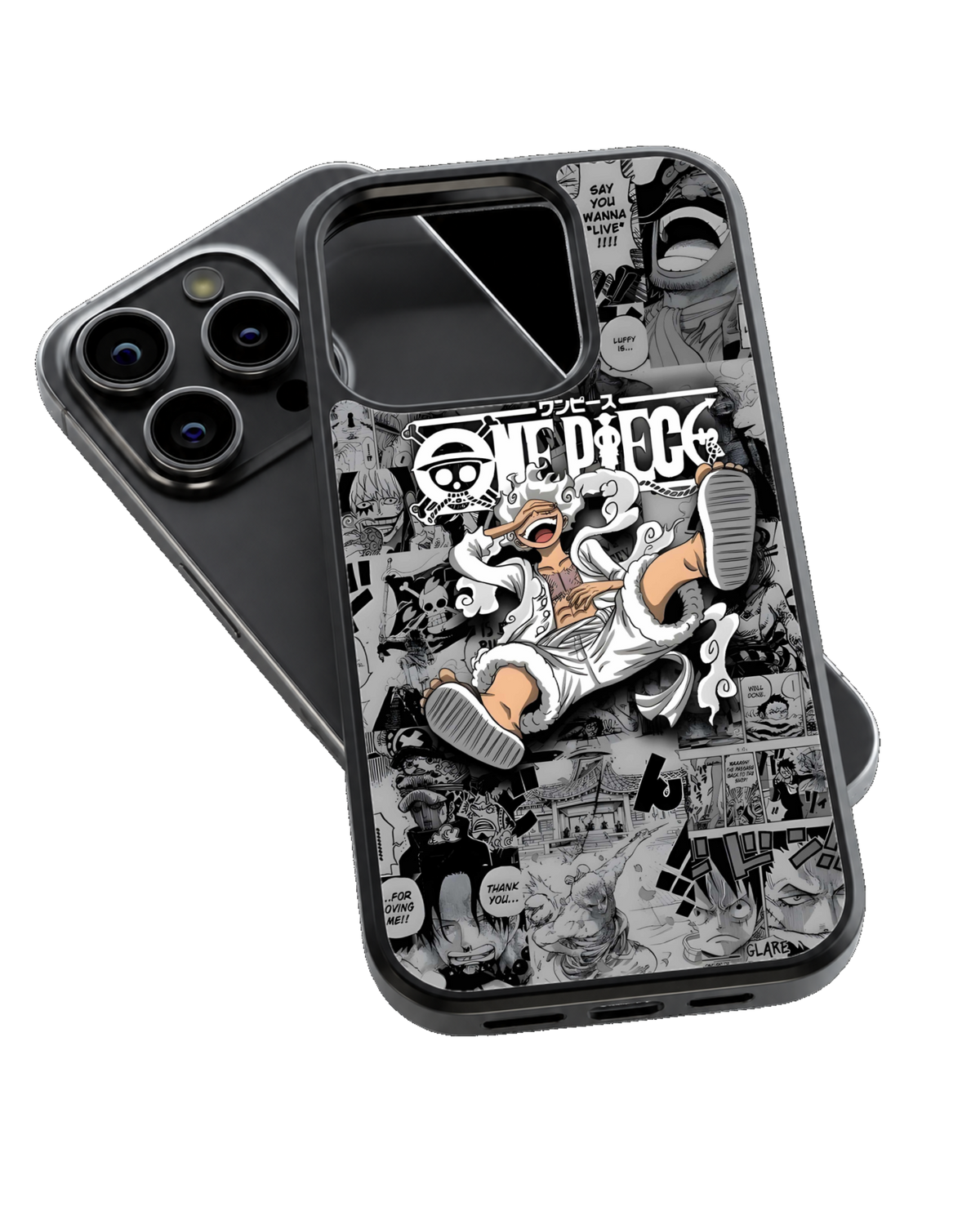 Monkey D. Luffy One Piece Theme Glass Phone Covr