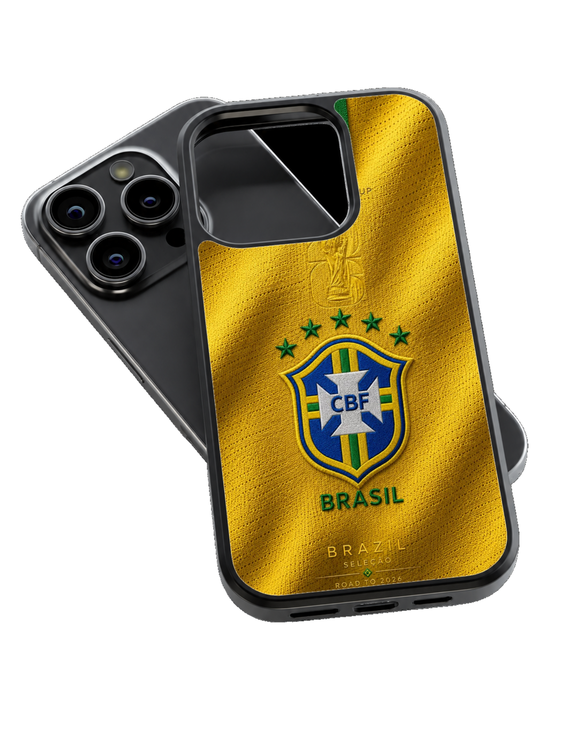 Brazil Football National Team Yellow Jersey Heritage Premium Glass Covr