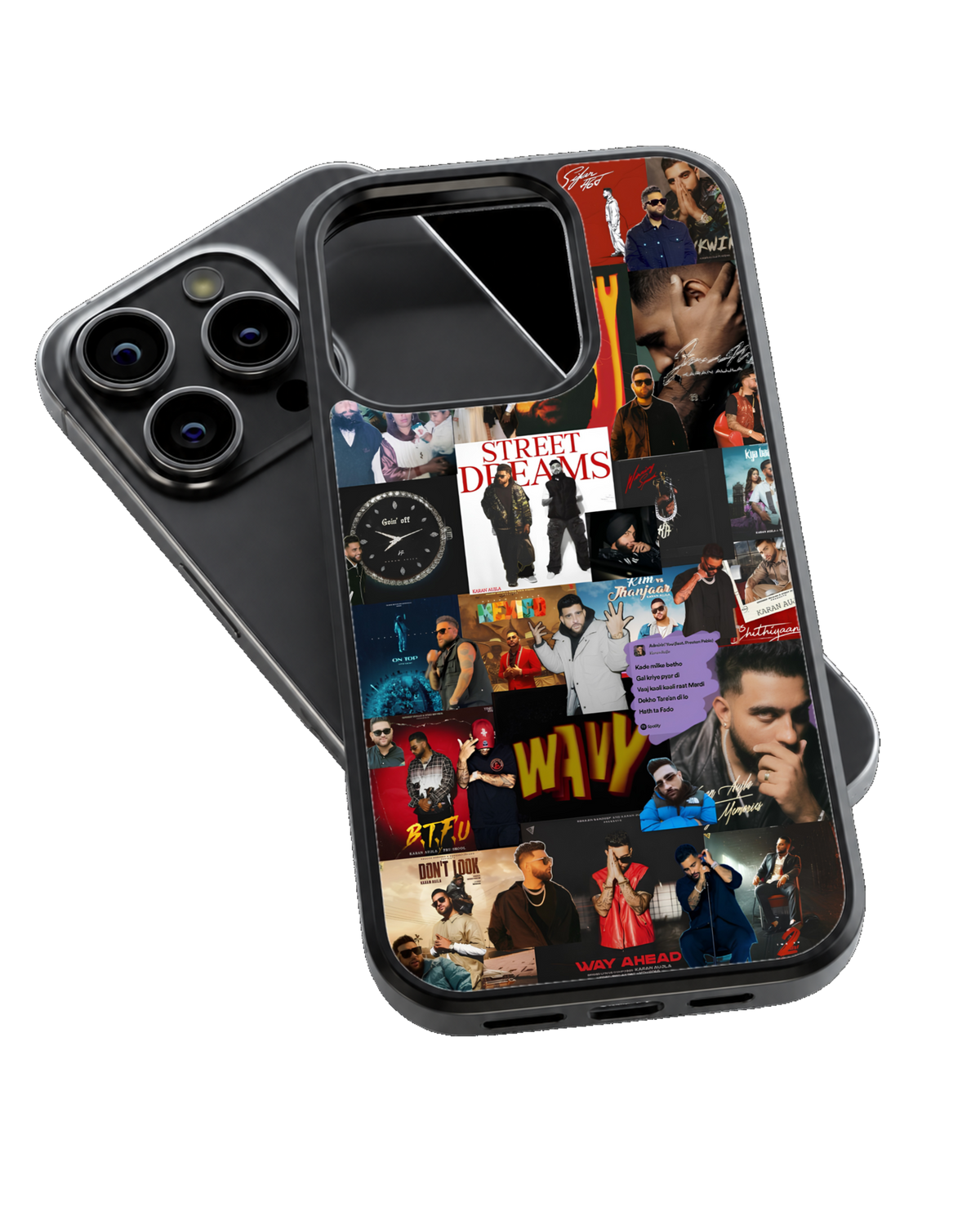 Karan Aujla Indian Hip Hop Aesthetic Glass Phone Covr