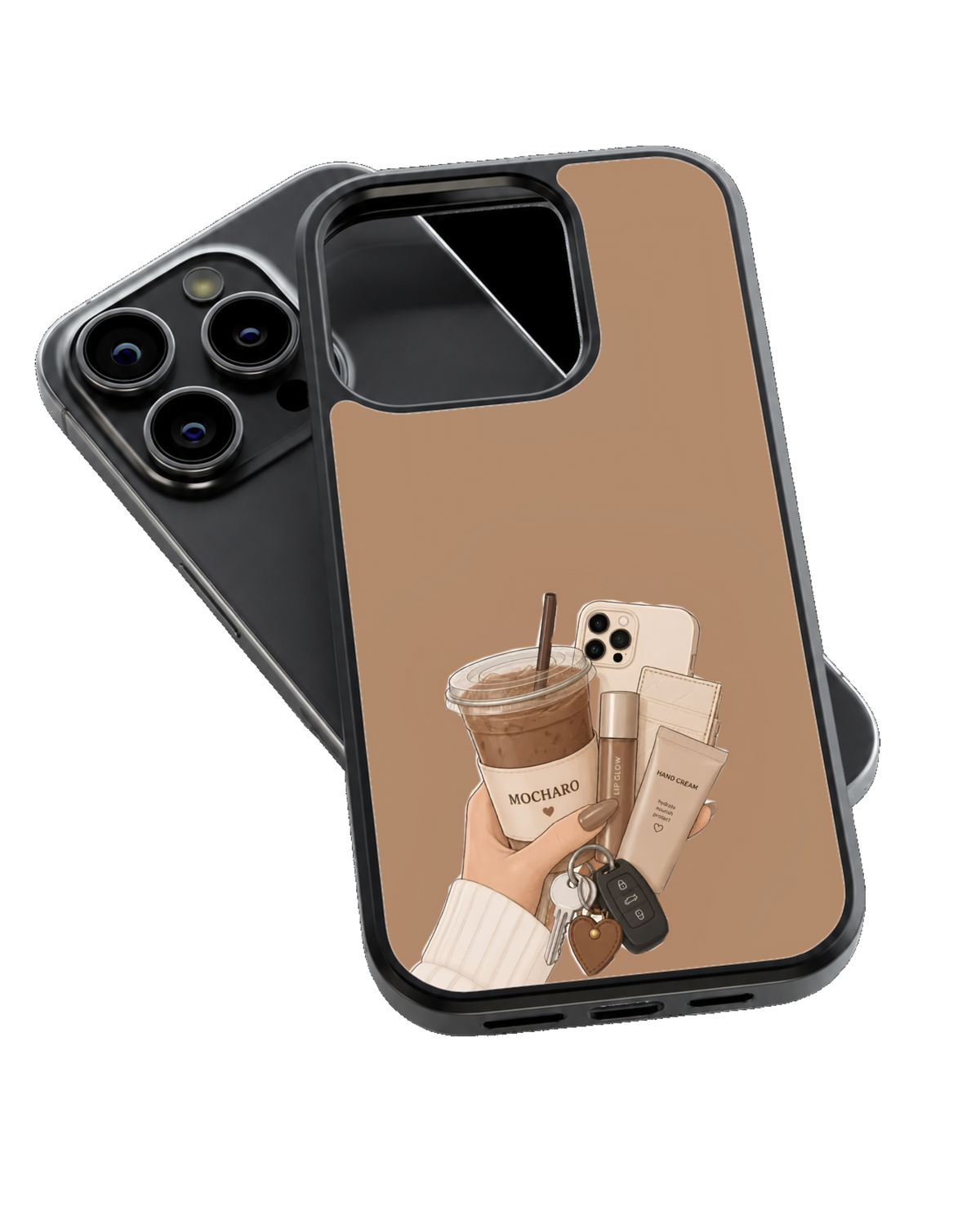 Coffee Girl Aesthetic Premium Glass Phone Covr