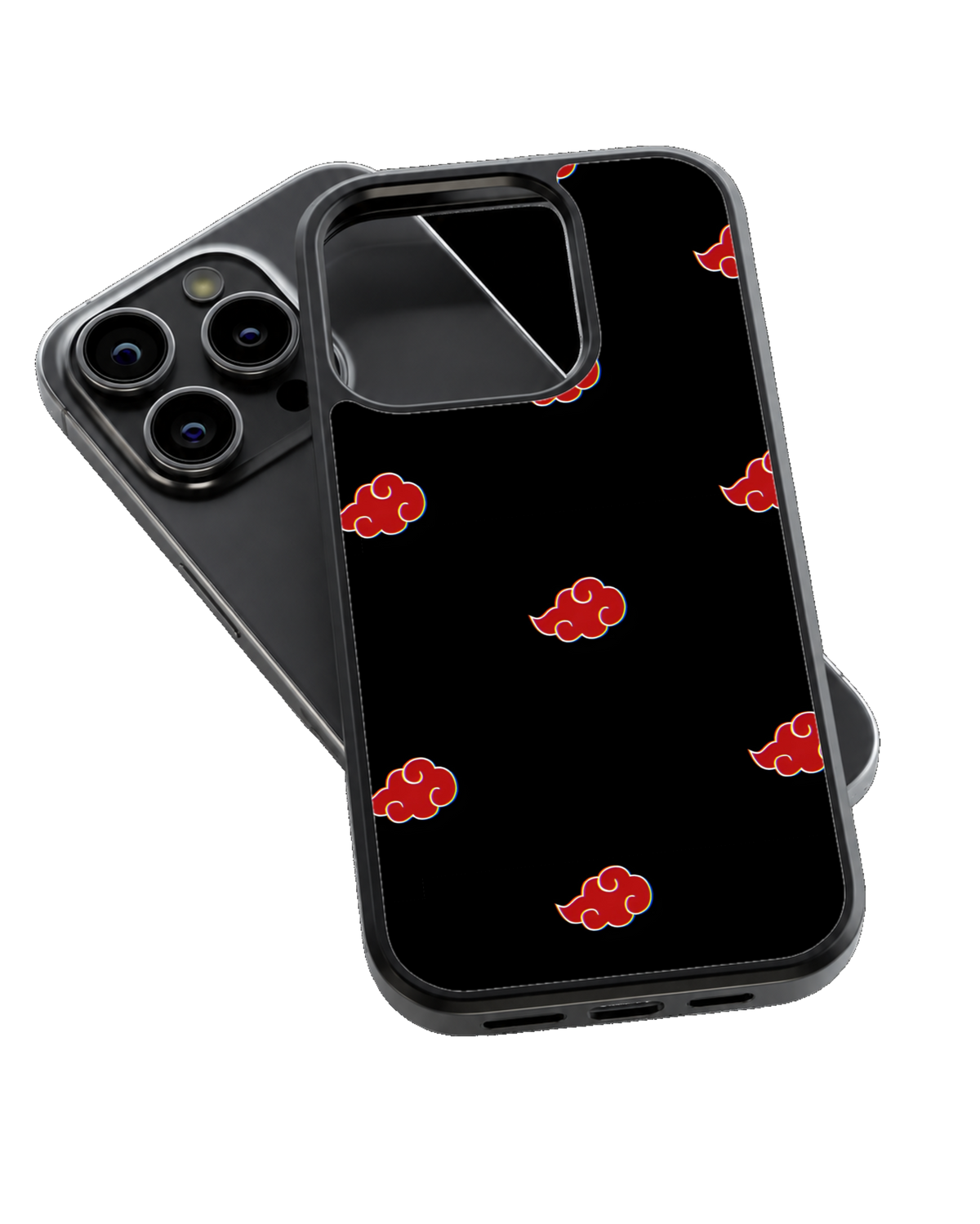 Akatsuki Naruto Theme Glass Phone Covr