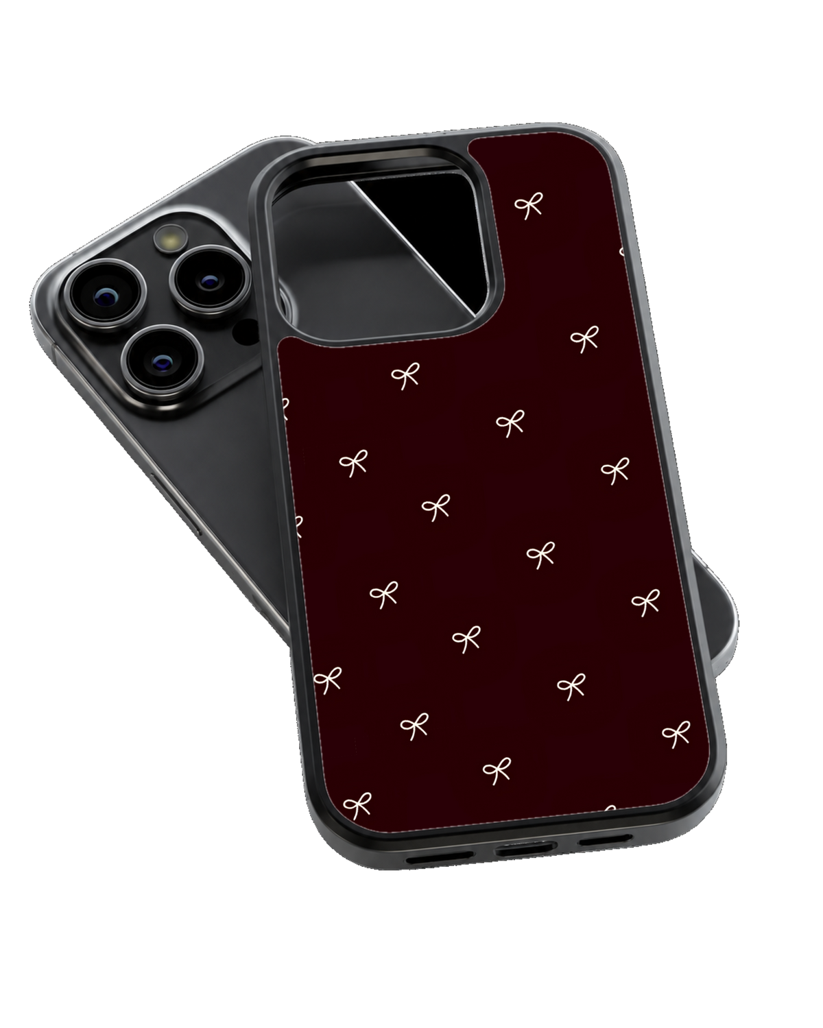 Minimal Bow Pattern Premium Glass Covr