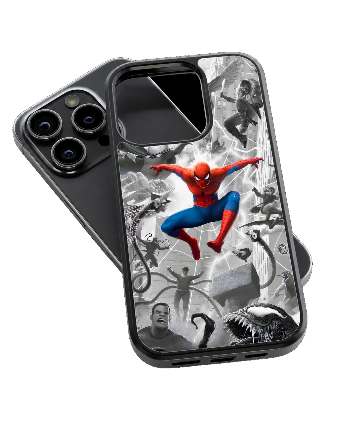 Spider-Man & Venom Aesthetic Glass Phone Covr
