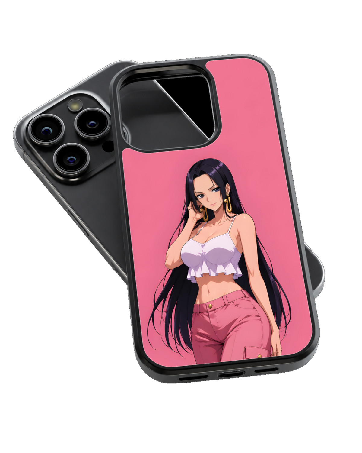 Boa Hancock One Piece Theme Glass Phone Covr