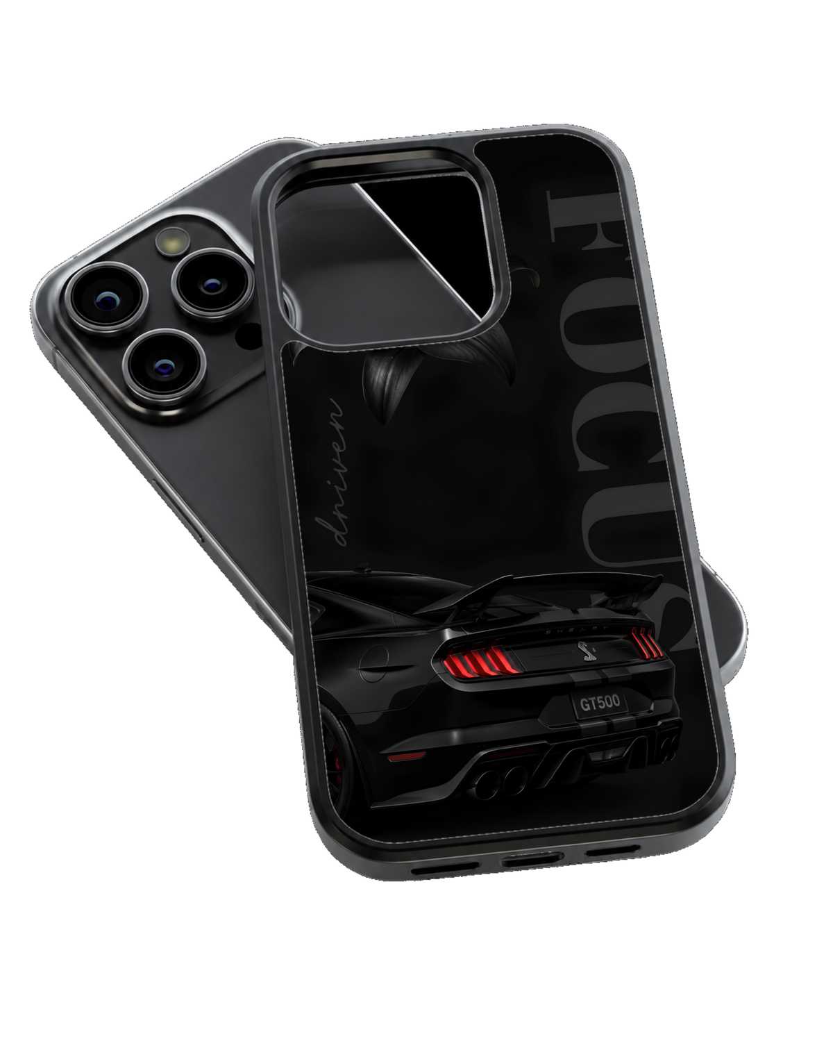 Mustang GT500 Car Aesthetic Premium Glass Phone Covr