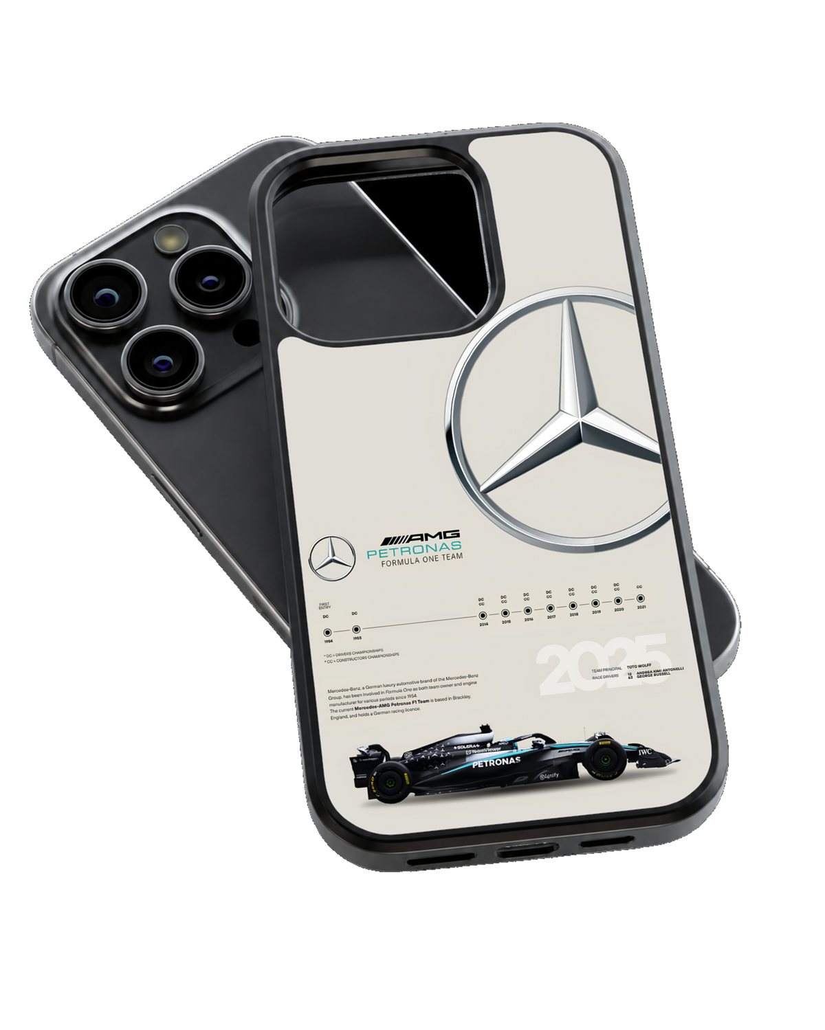Mercedes AMG Petronas Racing Aesthetic Premium Glass Phone Covr