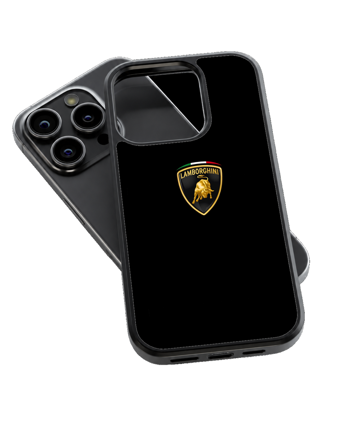 Lamborghini Logo Black Luxury Supercar Premium Glass Covr