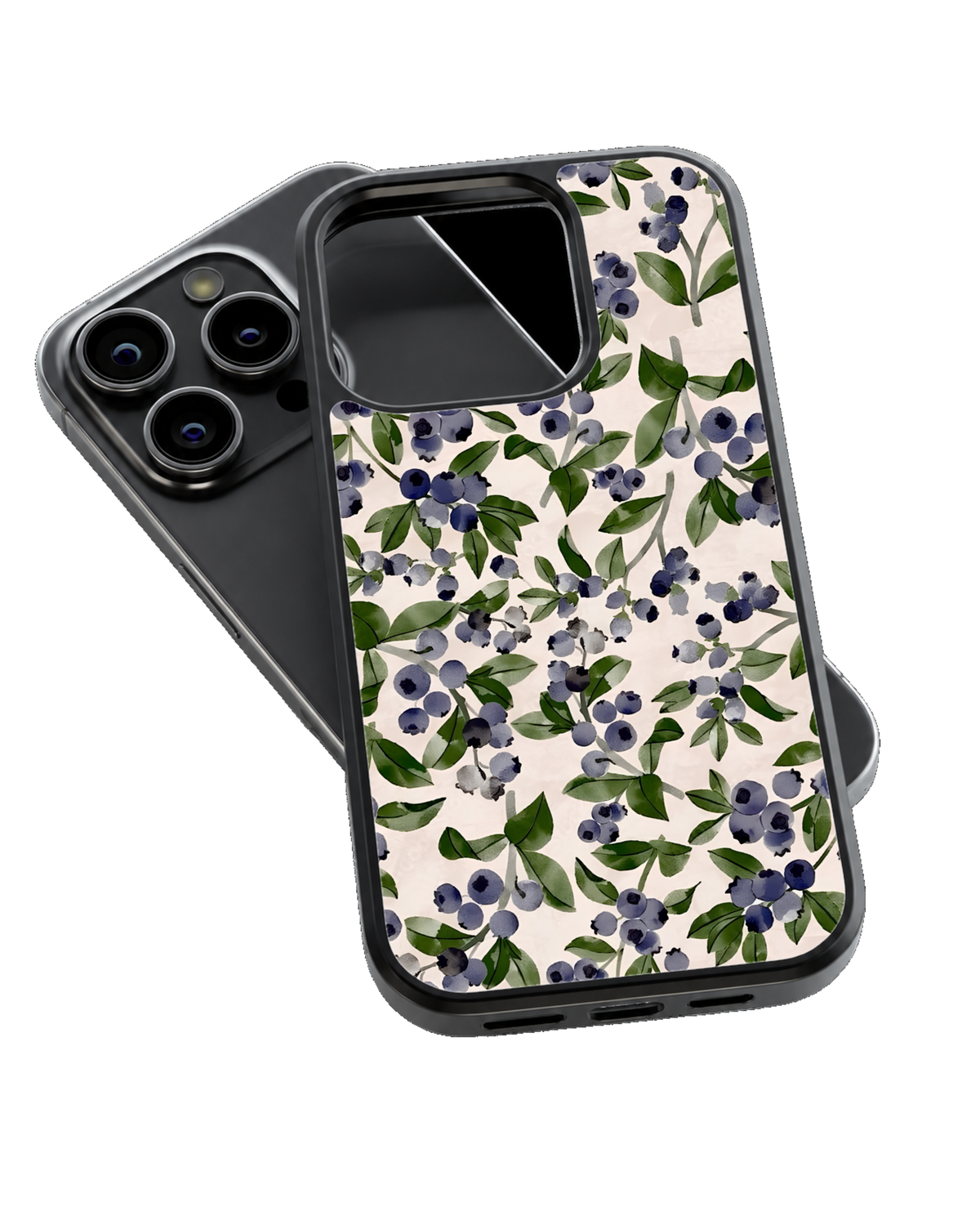 Blueberry Bloom Premium Glass Covr