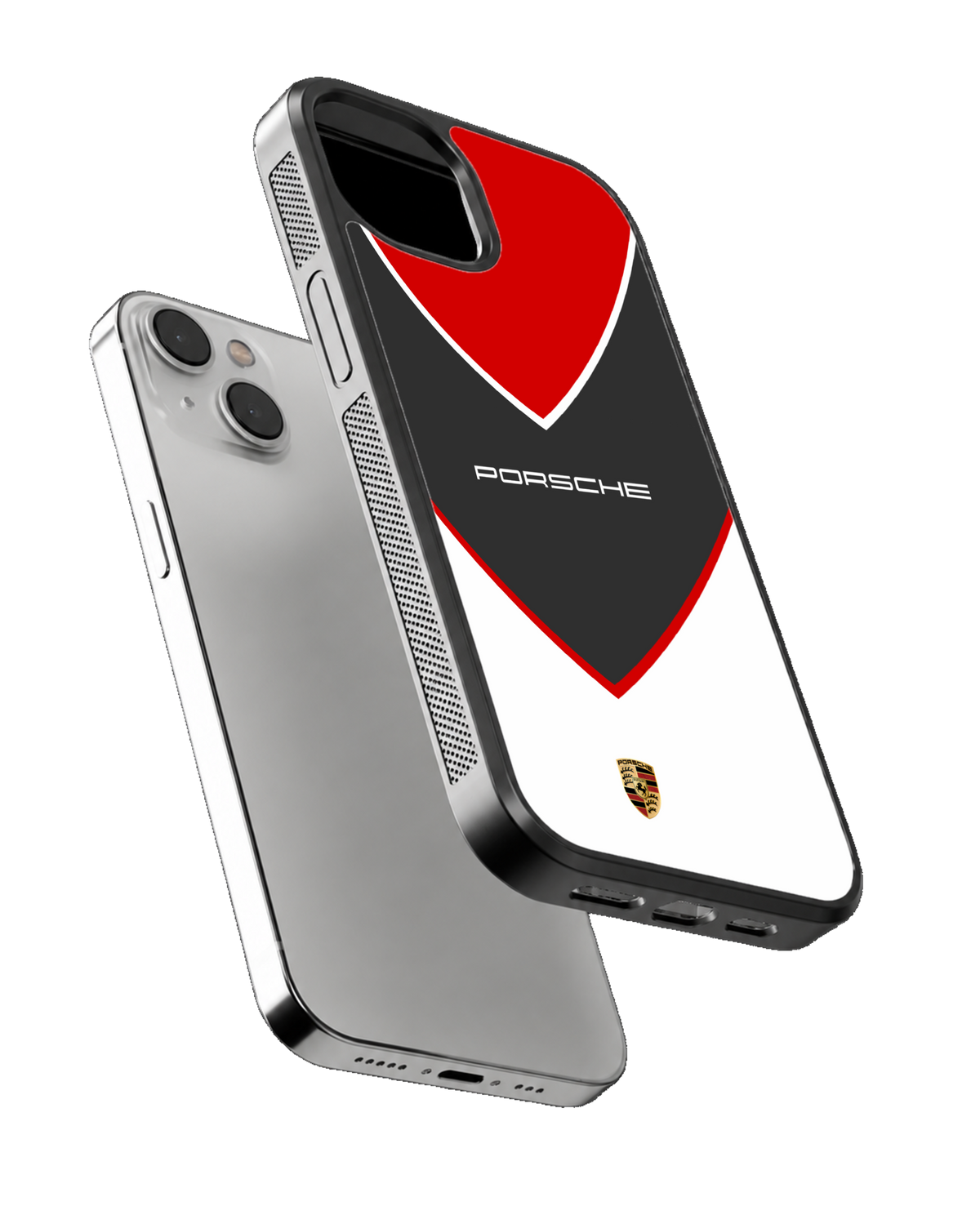 Porsche Motorsport Red Black White Racing Heritage Sports Car Premium Glass Covr