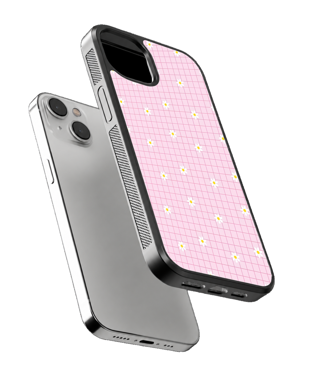 Cute Floral Aesthetic Glass Phone Covr