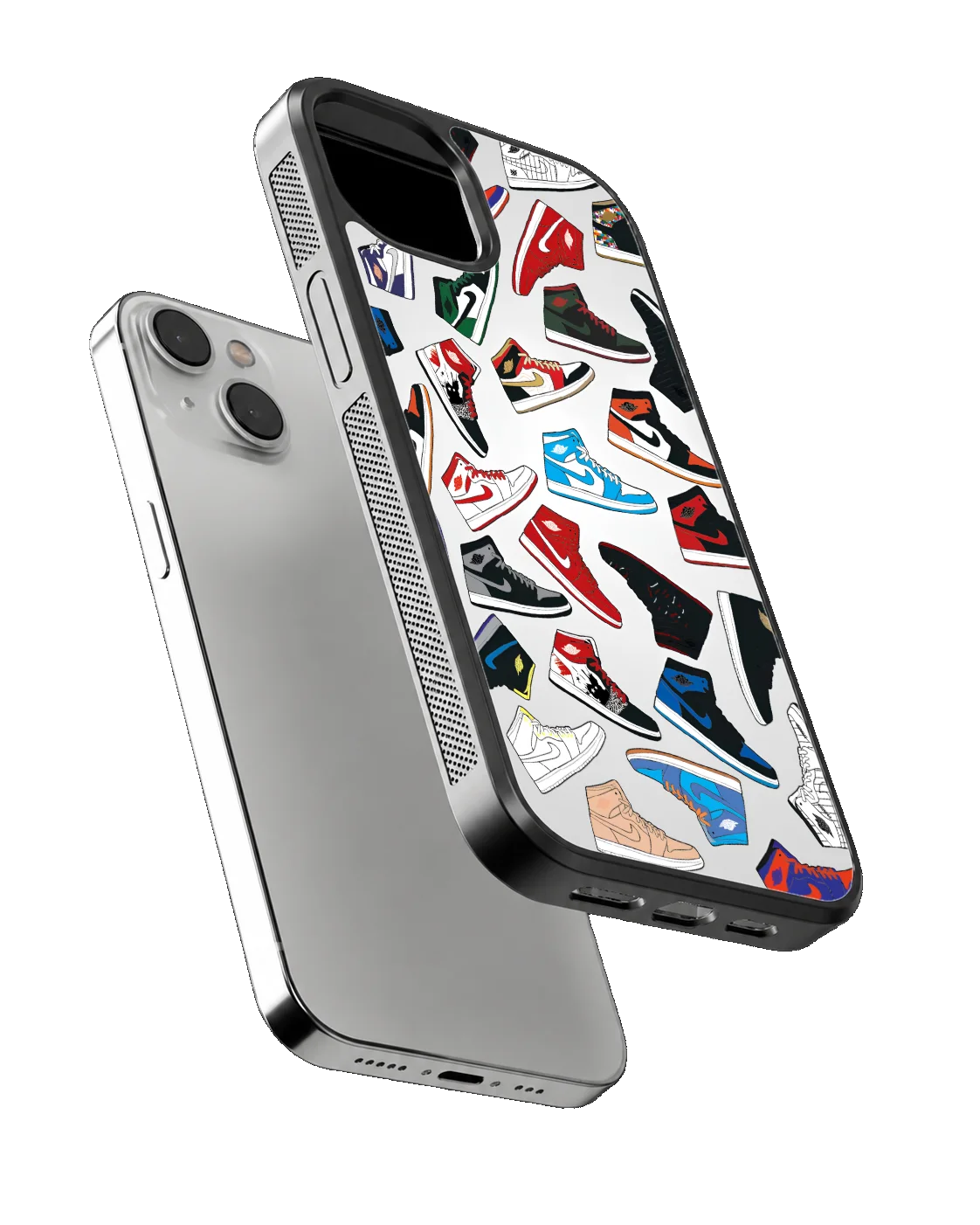 Sneaker Collage Aesthetic Glass Phone Covr