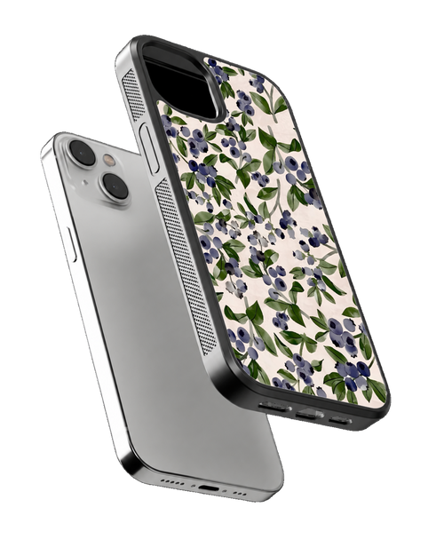 Blueberry Bloom Premium Glass Covr