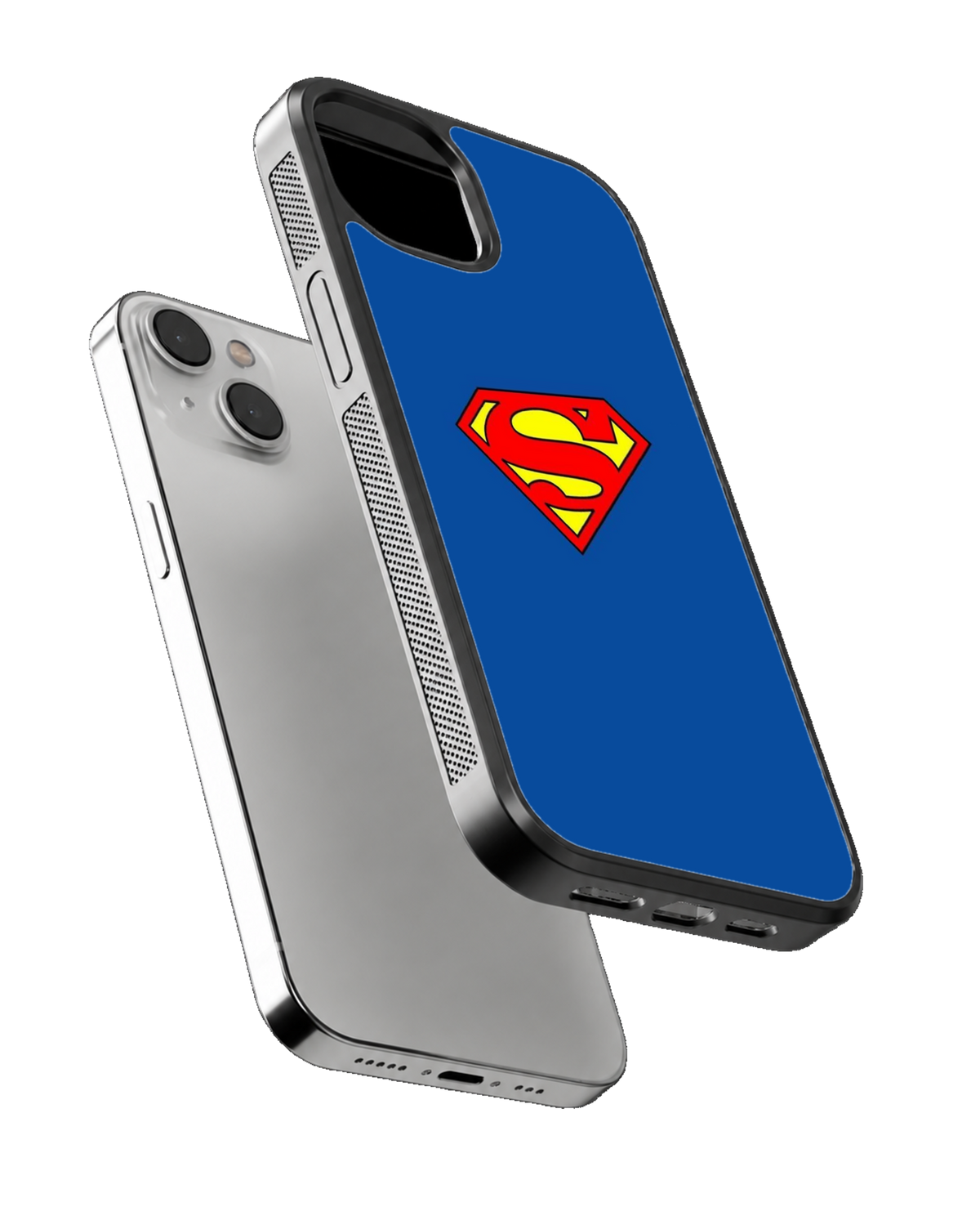 Superman Classic Logo Blue Minimalist Superhero Premium Glass Covr