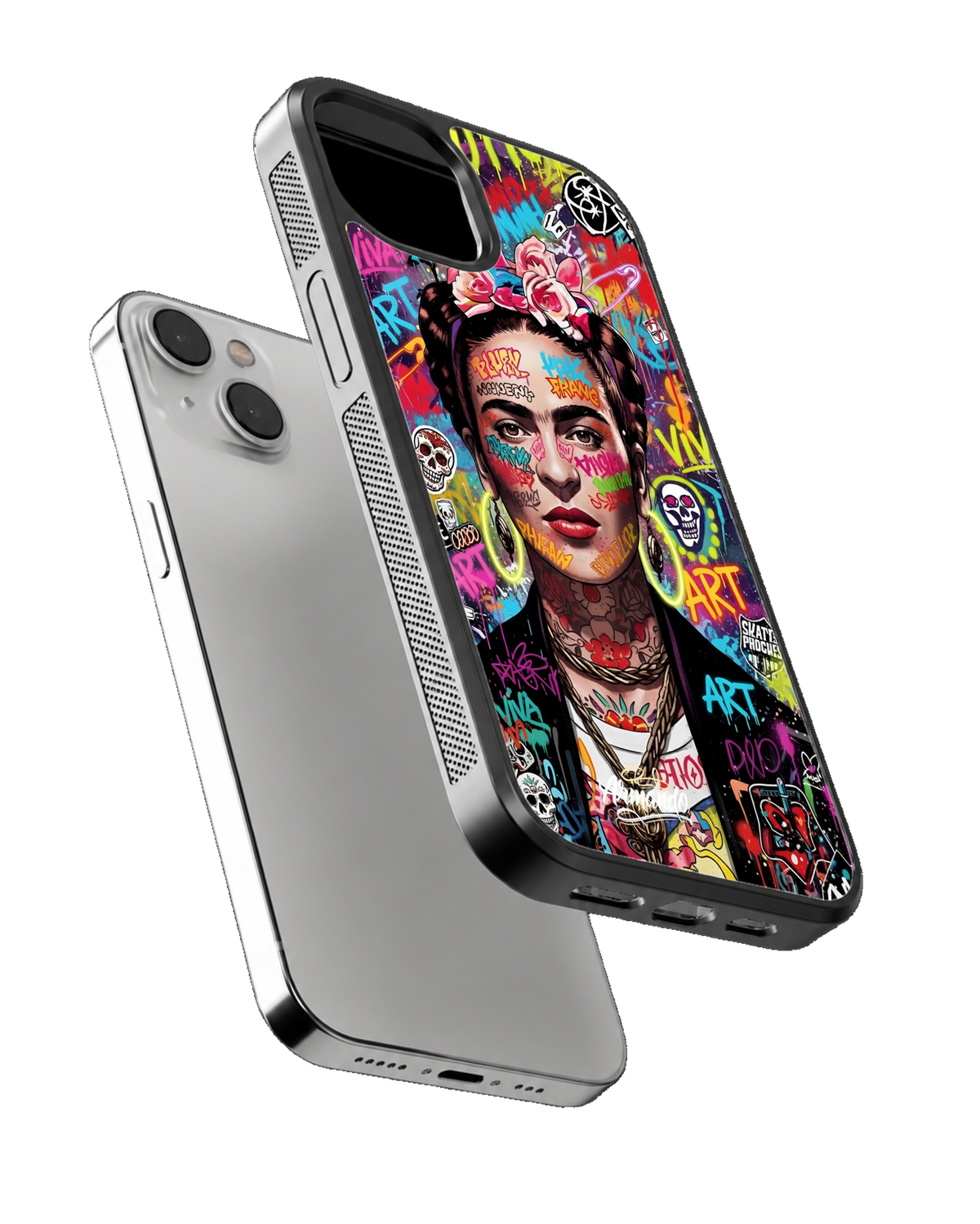 Graffiti Girl Aesthetic Glass Phone Covr