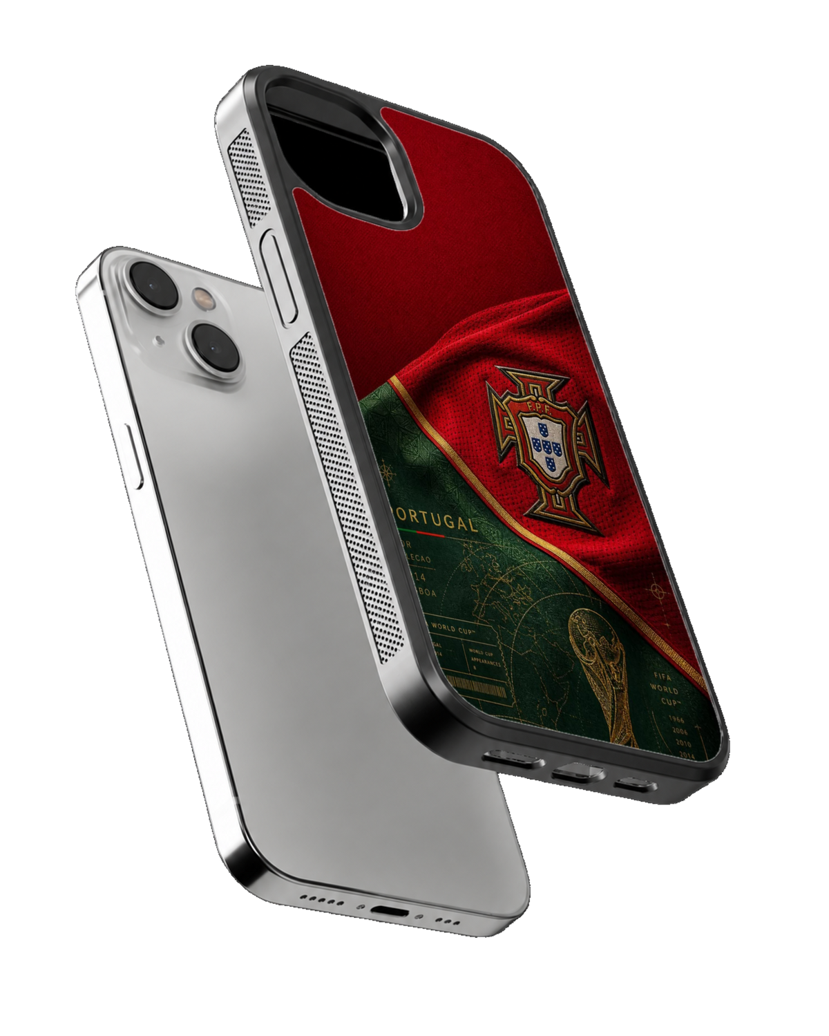 Portugal Football National Team Red & Green Heritage Premium Glass Covr