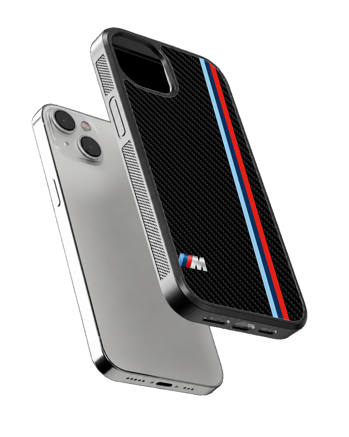 BMW M Motorsport Stripes Black Premium Glass Covr