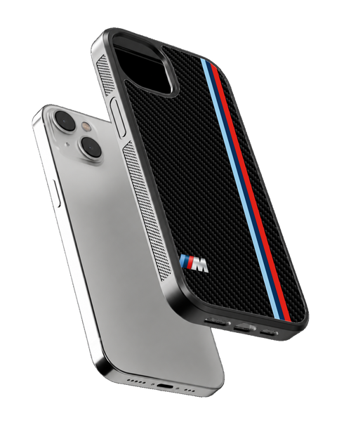 BMW M Motorsport Stripes Black Premium Glass Covr