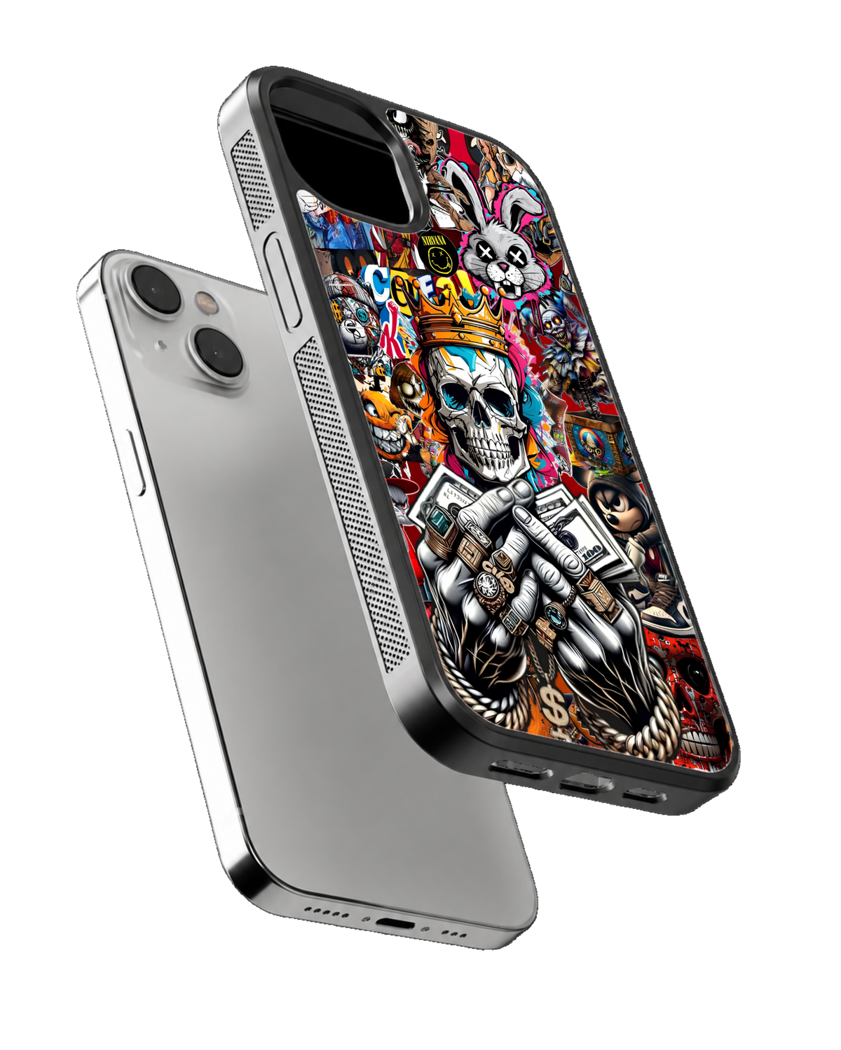 Skull King Streetwear Glass Phone Covr