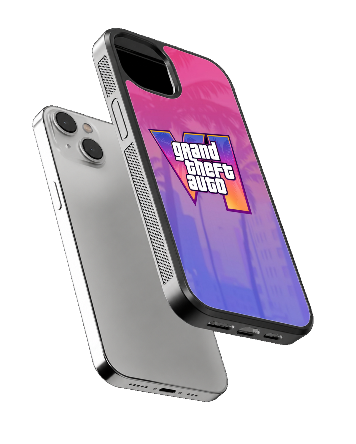 GTA 6 Purple Sunset Gaming Aesthetic Premium Glass Covr