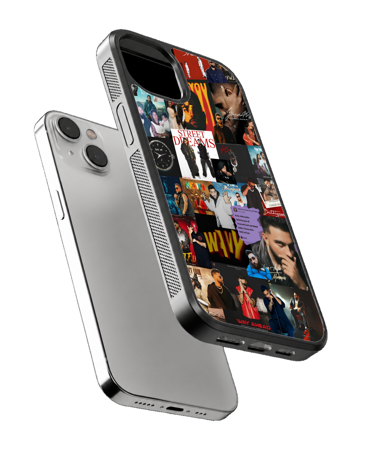 Karan Aujla Indian Hip Hop Aesthetic Glass Phone Covr