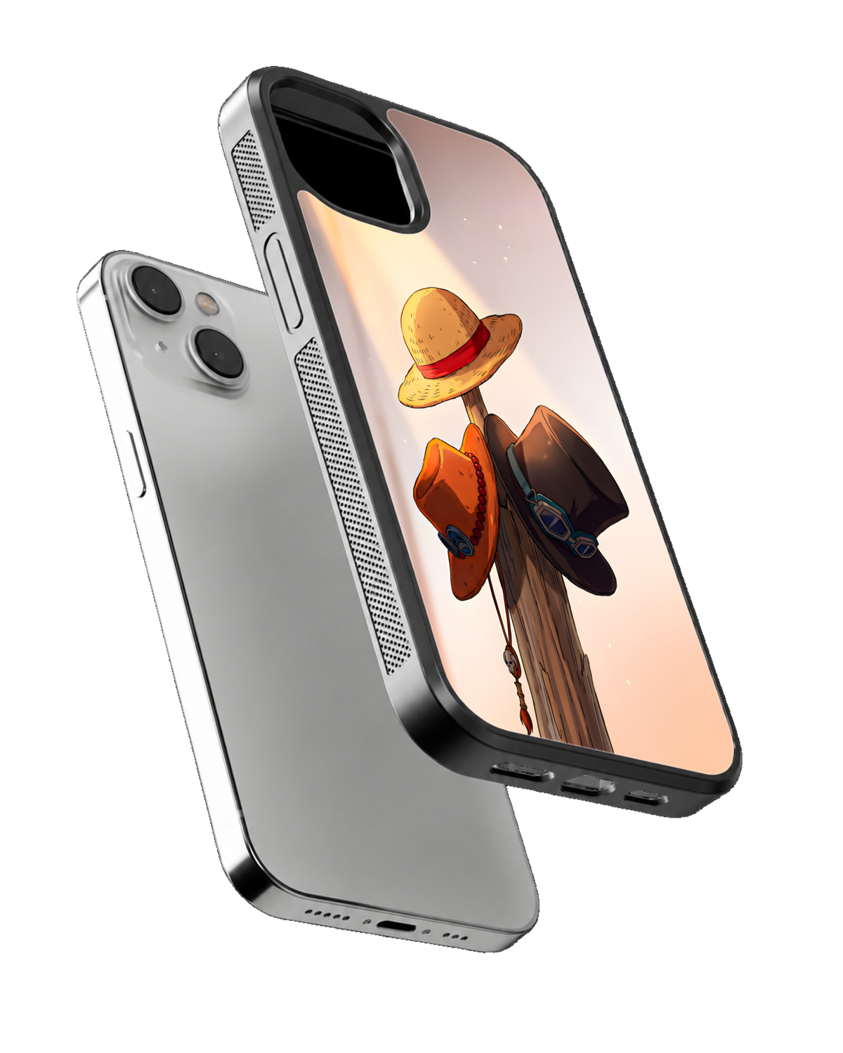 HATS One Piece Theme Glass Phone Covr