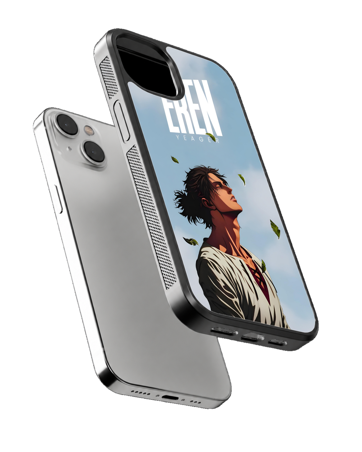 Eren Yeager AOT Theme Glass Phone Covr