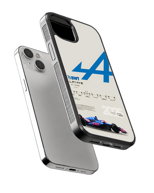 Alpine F1 Racing Aesthetic Premium Glass Phone Covr