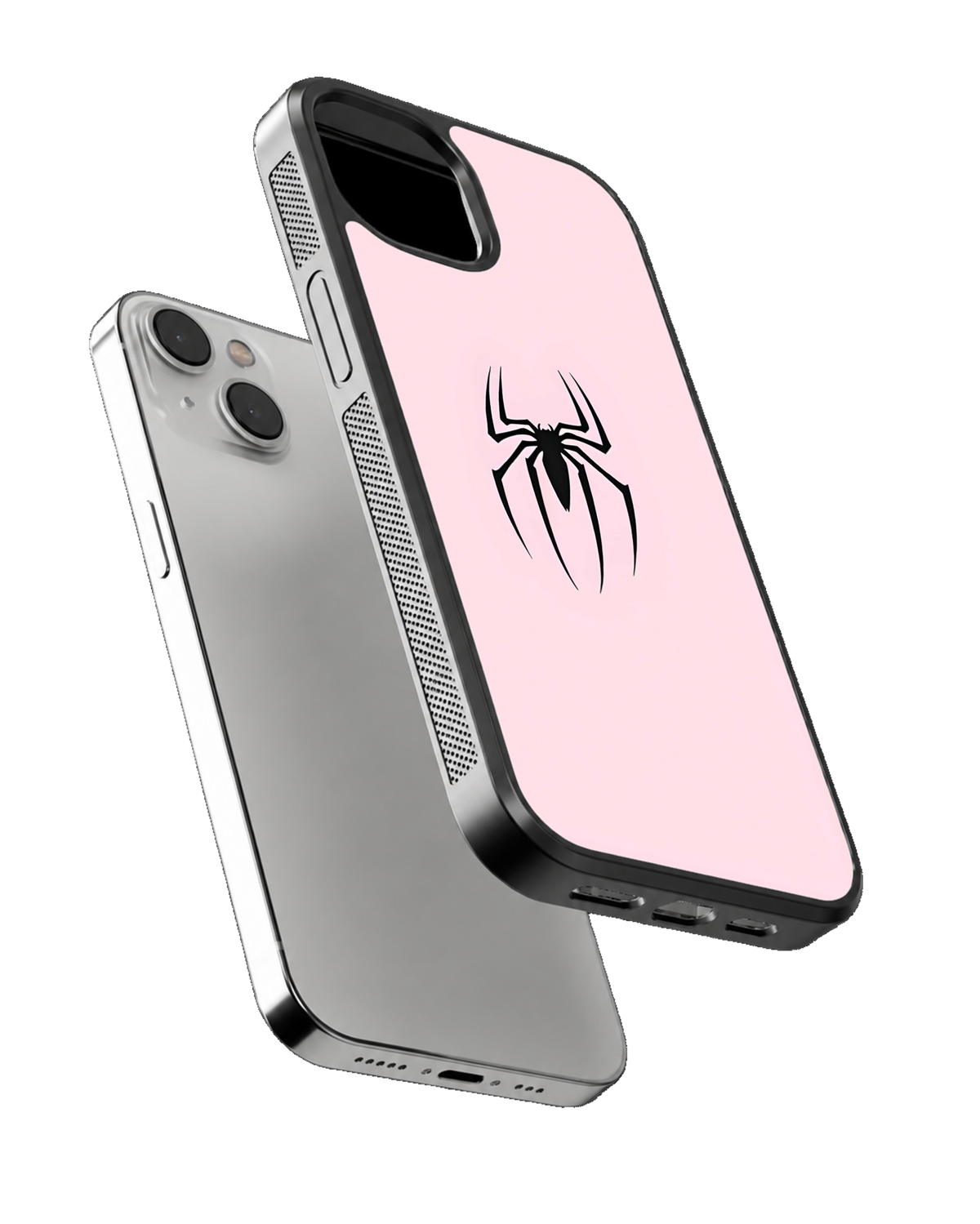 Spider Girl – Minimalist Spider Premium Glass Phone Covr