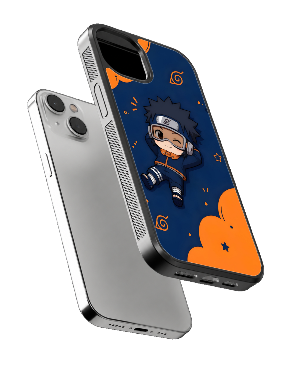 Obito Chibi Character Theme Glass Phone Covr