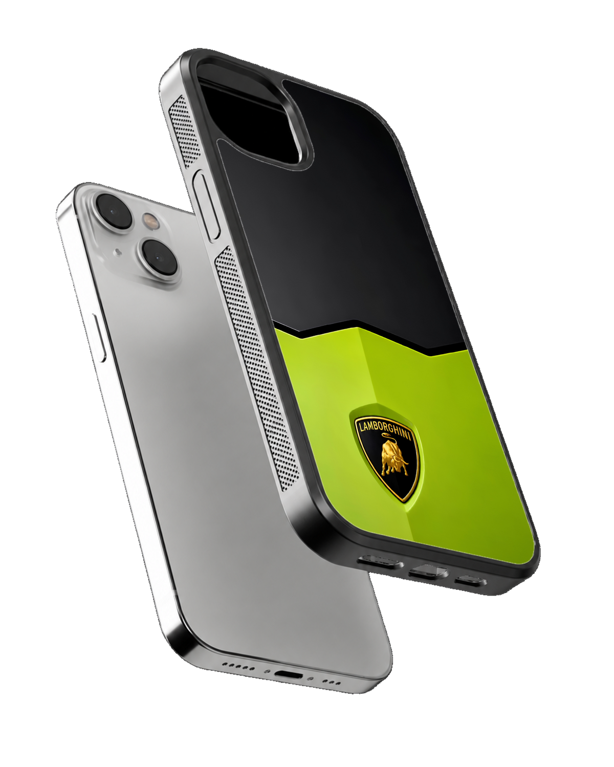 Lamborghini Black & Lime Green Luxury Supercar Premium Glass Covr