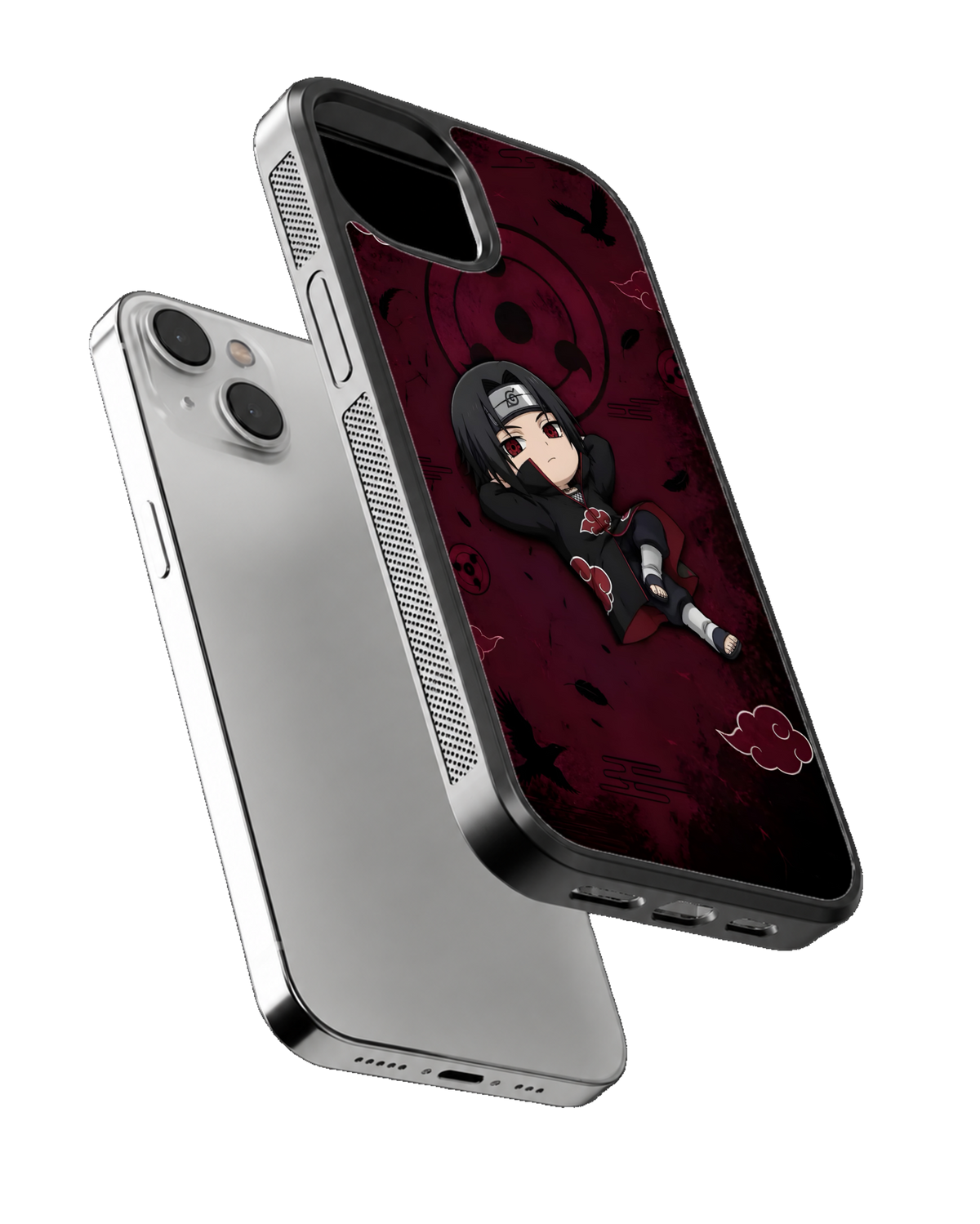 Itachi Chibi Character Theme Glass Phone Covr