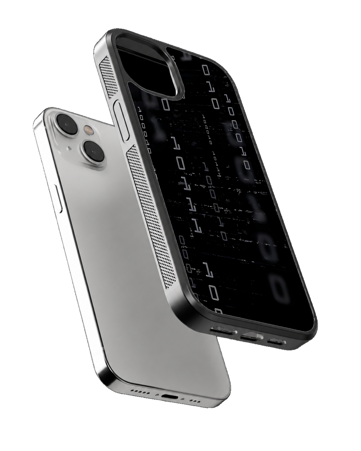 Binary Code Cyberpunk Premium Glass Phone Covr