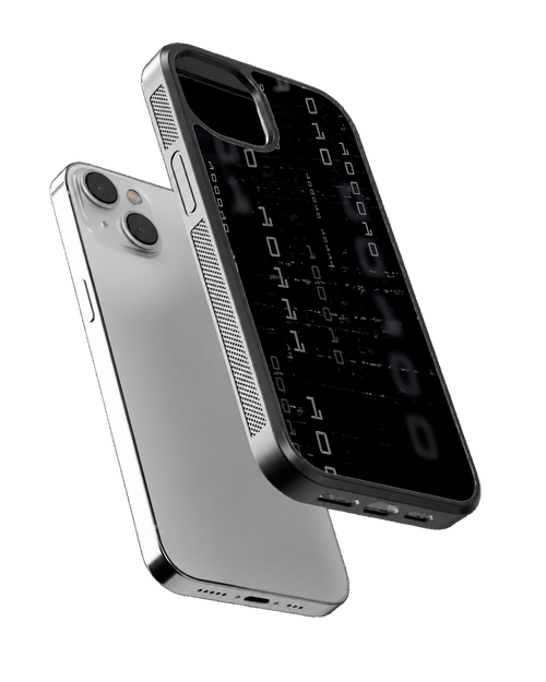 Binary Code Cyberpunk Premium Glass Phone Covr