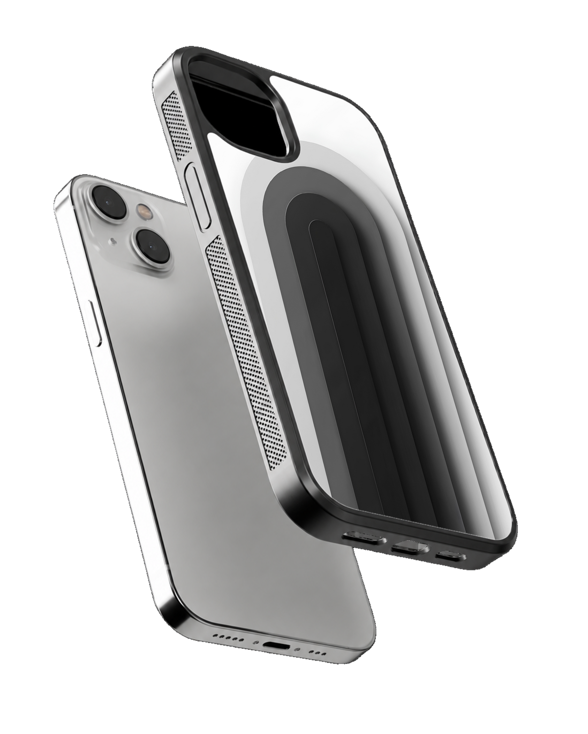 Minimalist Black & White Arch Aesthetic Premium Glass Covr