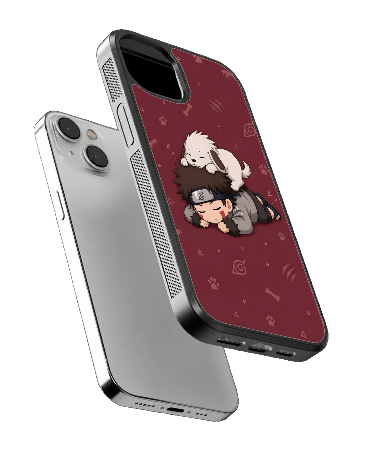 Kiba Chibi Character Theme Glass Phone Covr