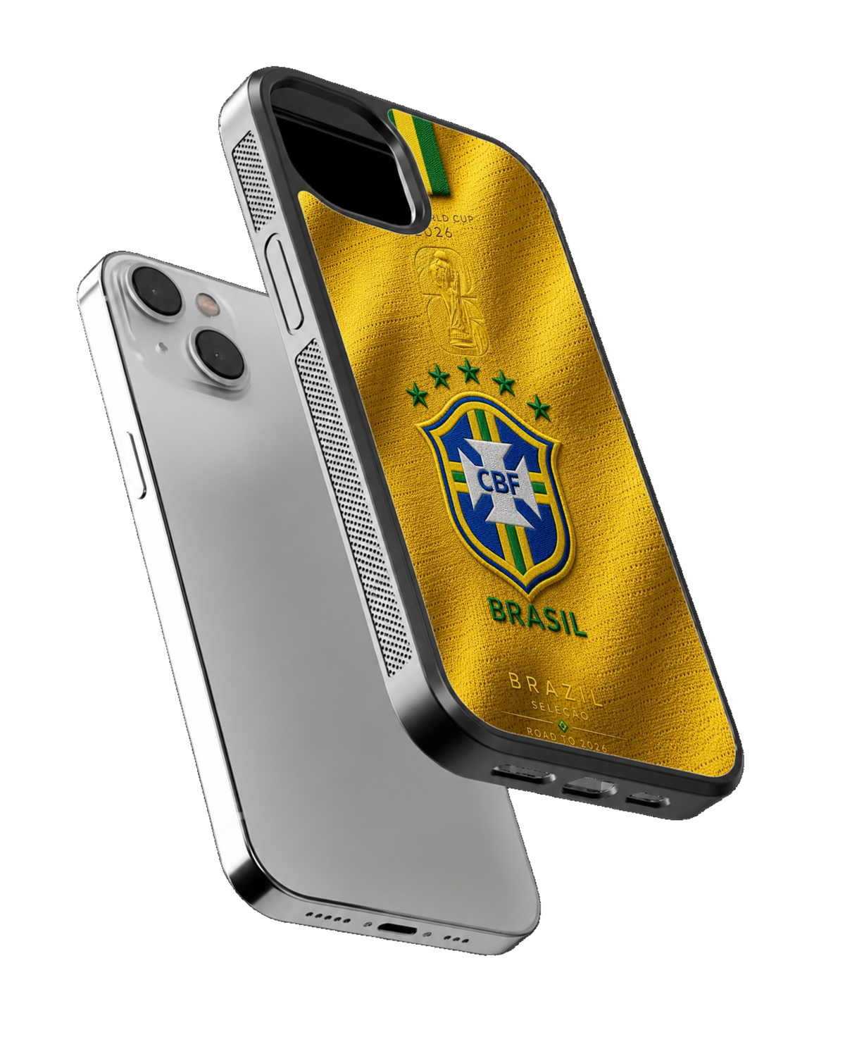 Brazil Football National Team Yellow Jersey Heritage Premium Glass Covr