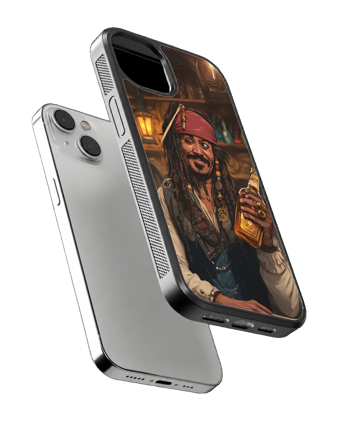 Pirates of the Caribbean Jack Sparrow Premium Glass Phone Covr