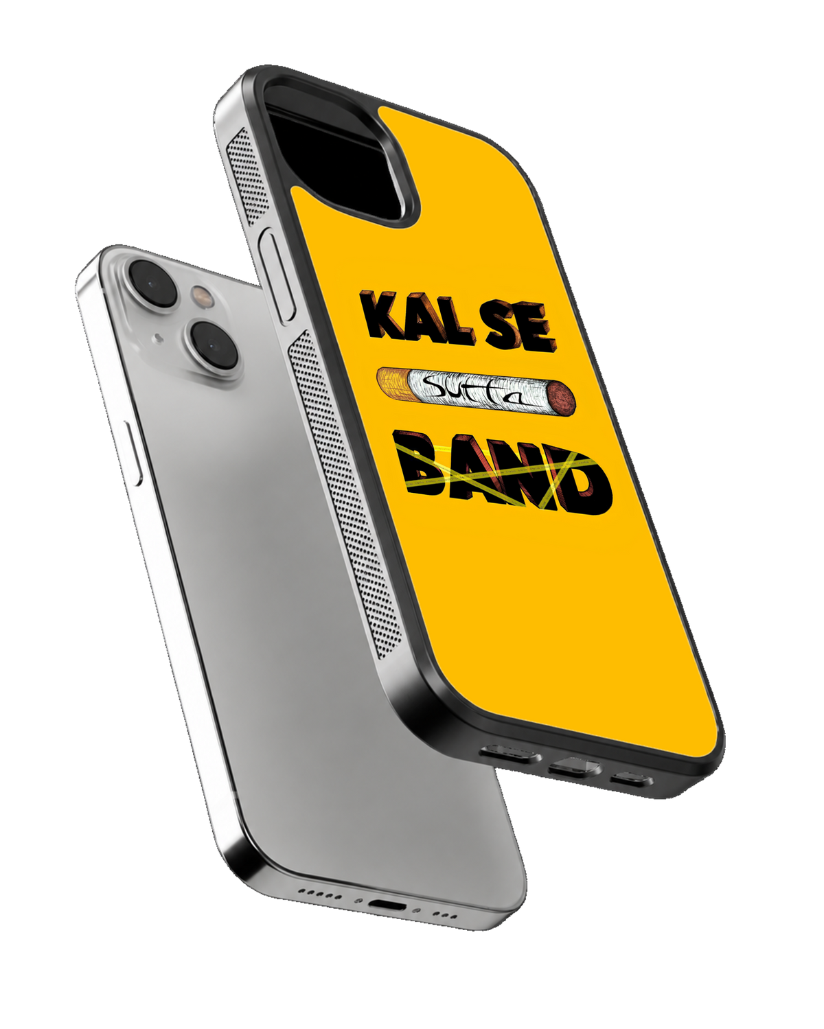 Kal Se Band Funny Anti-Smoking Glass Phone Covr