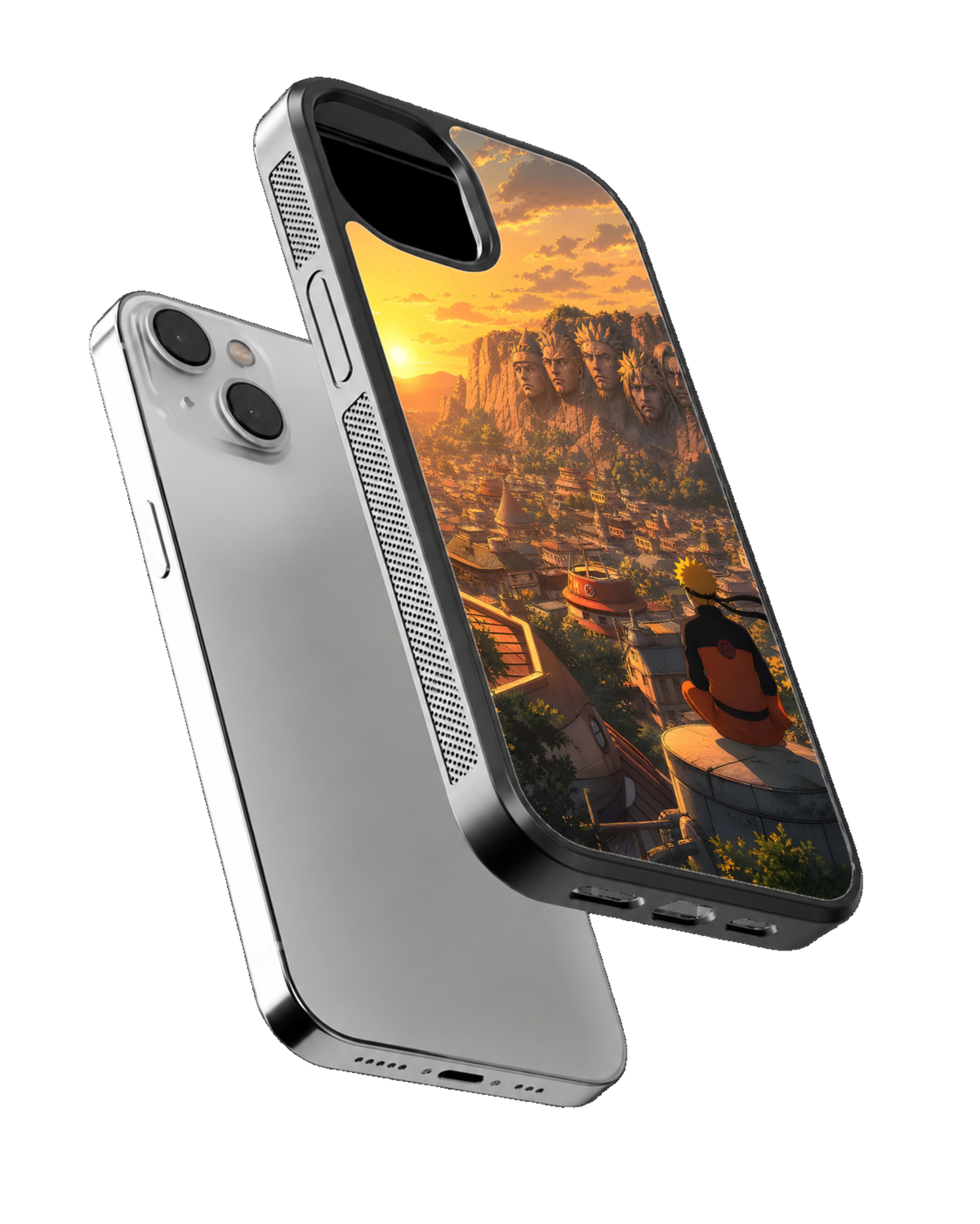 Naruto Hokage Wall Theme Glass Phone Covr