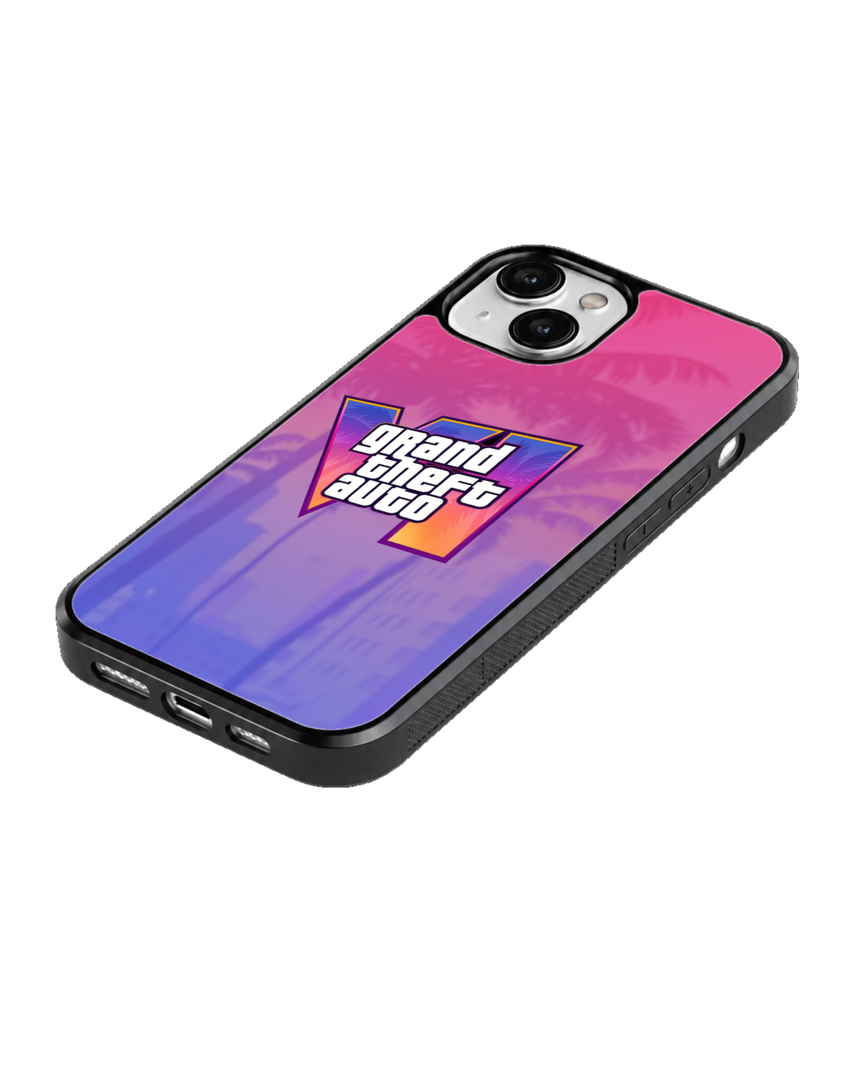 GTA 6 Purple Sunset Gaming Aesthetic Premium Glass Covr